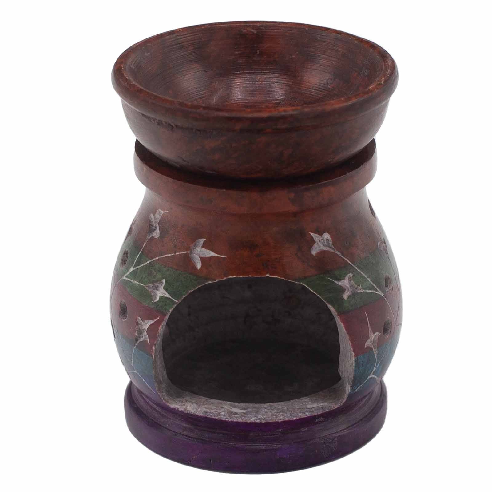 Soapstone Oil Burner 10cm – Hamsa – Five Colours – oil burner, alternate product view 3