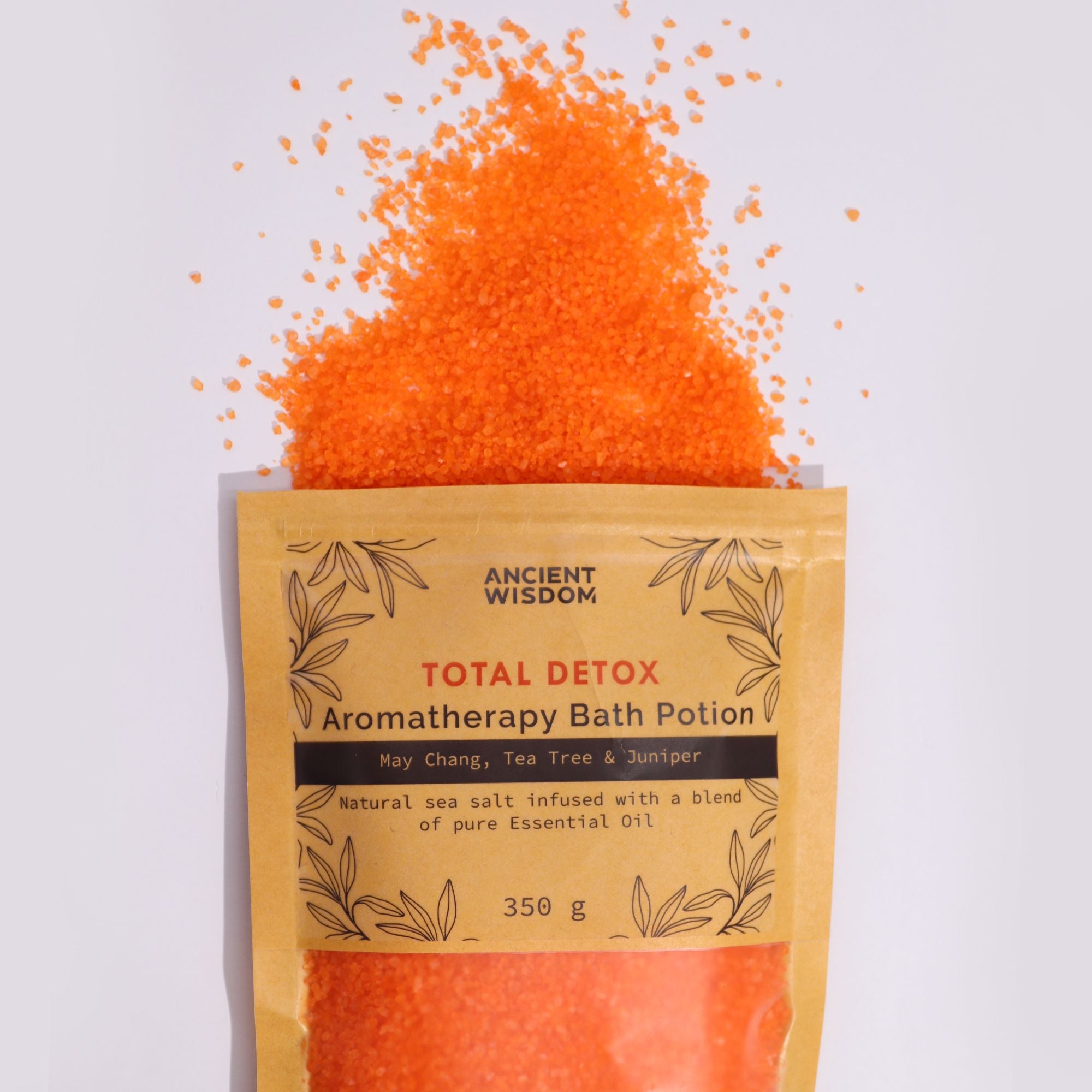 Aromatherapy Bath Potion in Kraft Bag 350g – Total Detox – Bath Salts – bath salts, alternate product view 3