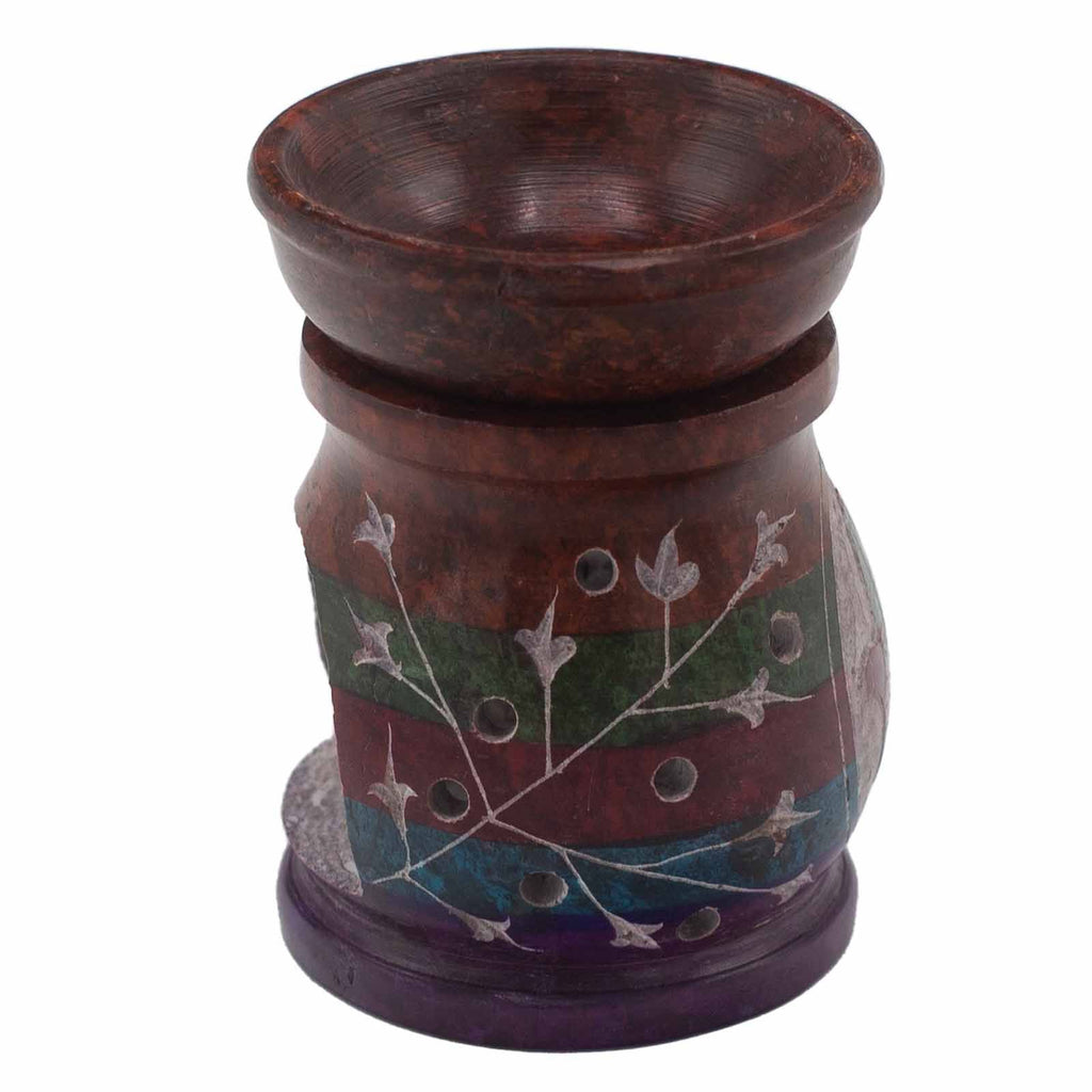 Soapstone Oil Burner 10cm – Hamsa – Five Colours – oil burner, alternate product view 2