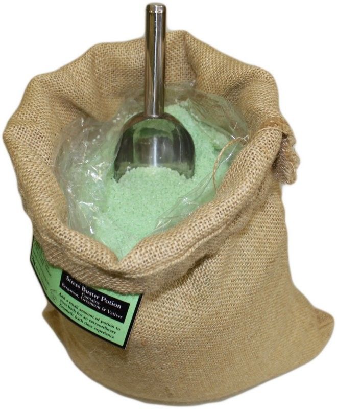 Stress Buster Potion 7kg Hessian Sack – Bath Salts – bath salts, alternate product view 2
