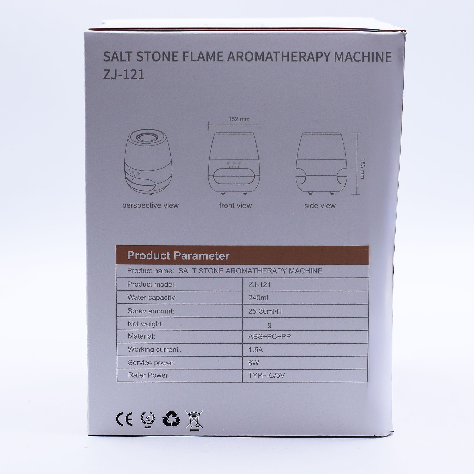 Salt Stone Flame Effect Aromatherapy Essential Oil Diffuser – gallery image 11