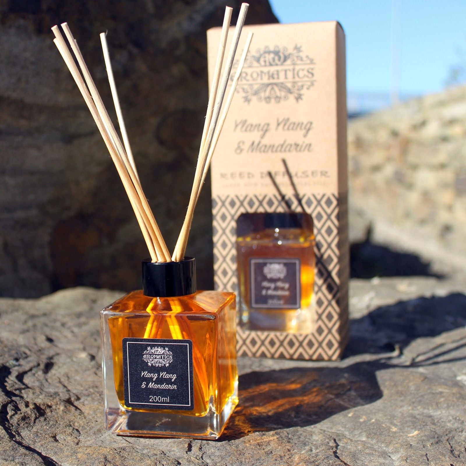 200ml Sage & Rosemary Essential Oil Reed Diffuser – reed diffuser, alternate product view 5