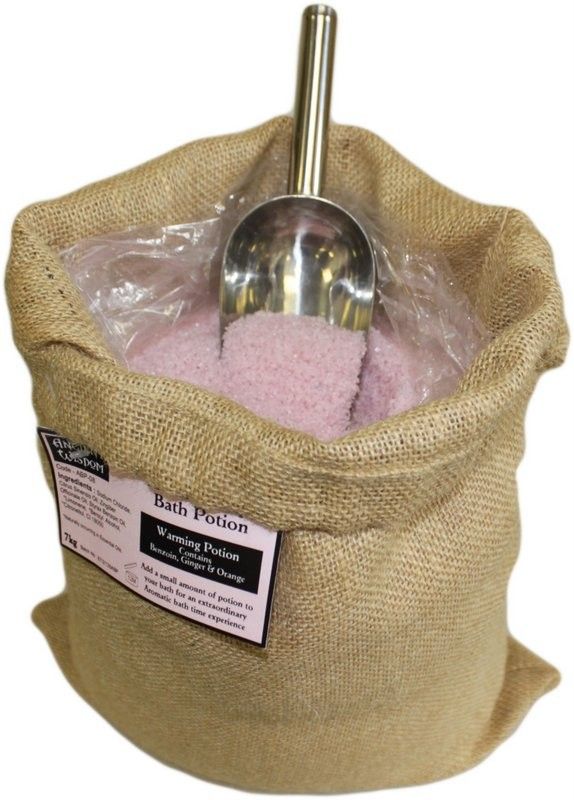 Warming Potion 7kg Hessian Sack – Bath Salts – bath salts, main product view