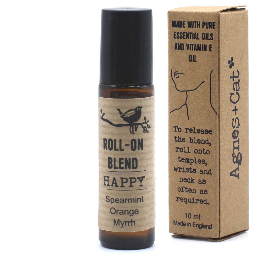 Agnes + Cat Roll On Essential Oil Blend – HAPPY – Aromatherapy Roll-On – aromatherapy roll-on, alternate product view 3