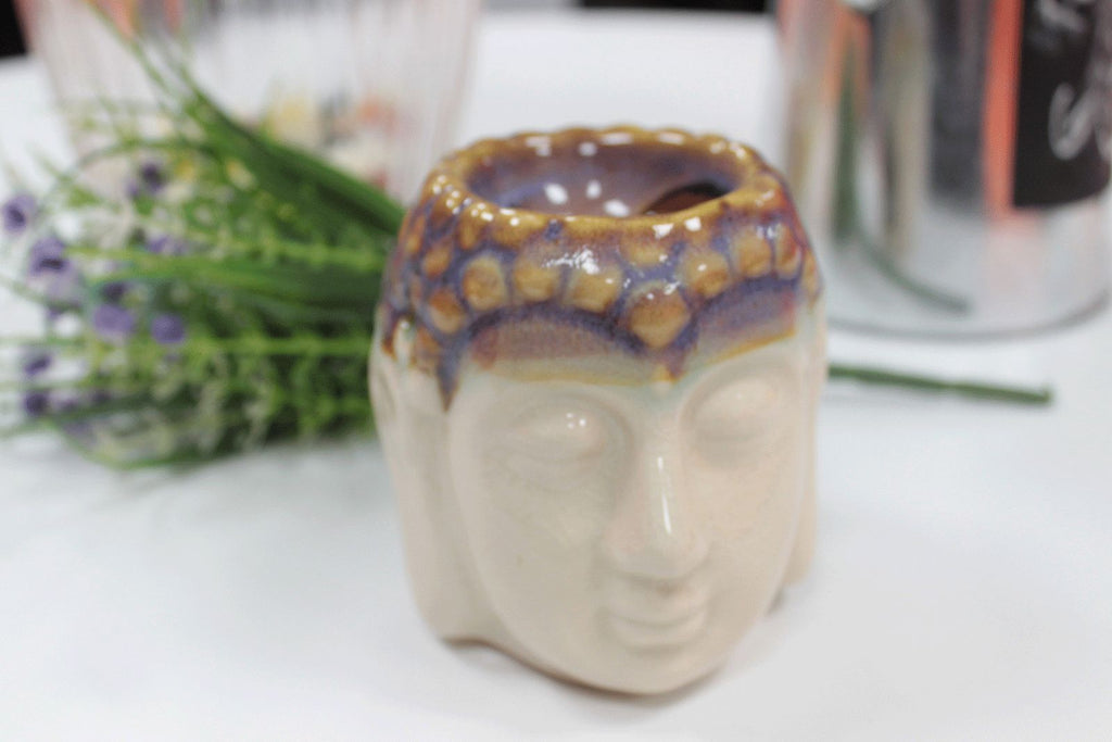 Buddha Oil Burner – Ivory & Mint – oil burner, main product view