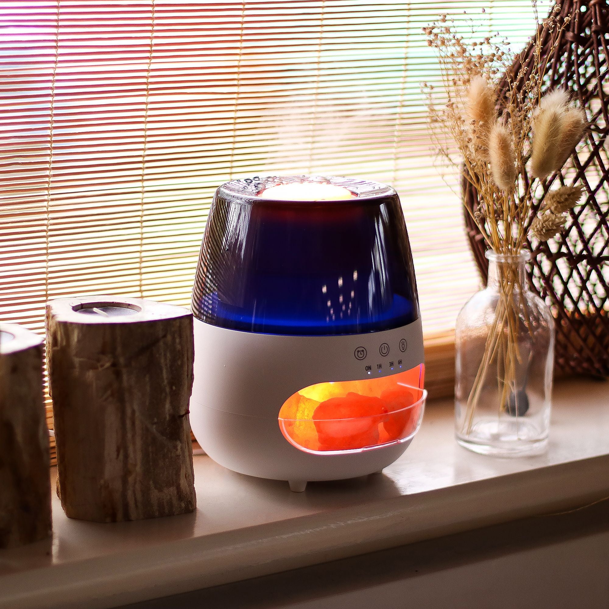 Salt Stone Flame Effect Aromatherapy Essential Oil Diffuser – product image