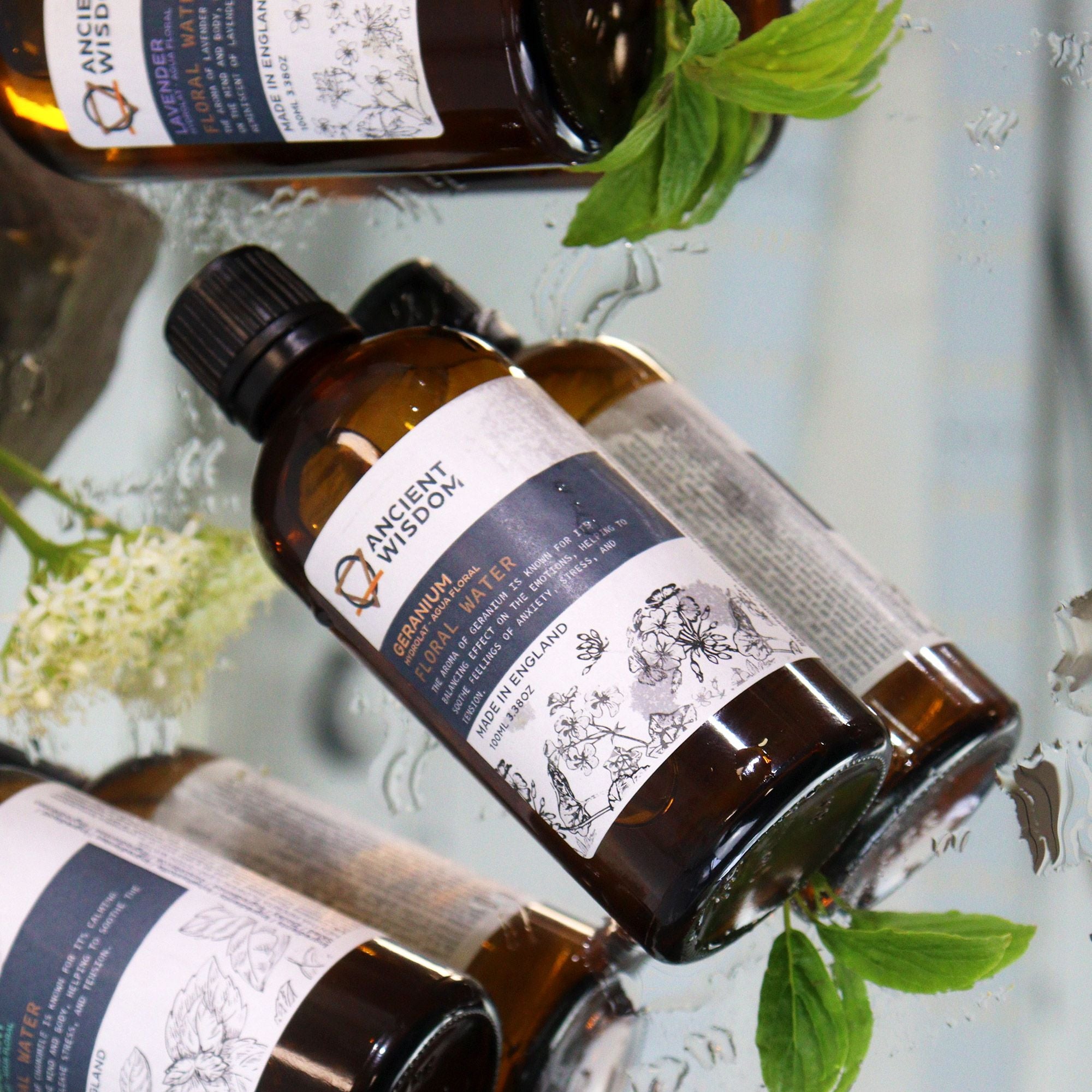 Geranium Hydrolat 100ml – Floral Water – floral water, alternate product view 3