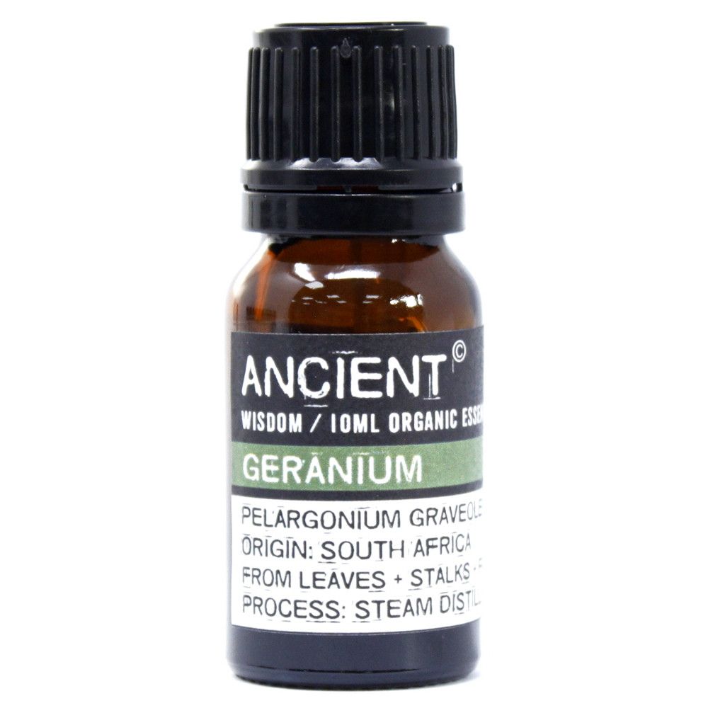 Organic Geranium Aromatherapy Essential Oil 10ml – gallery image 2