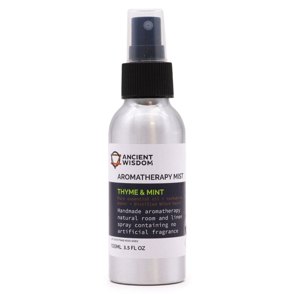 100ml Essential Oil Mist – Thyme & Mint – Aromatherapy Mist – aromatherapy mist, alternate product view 2