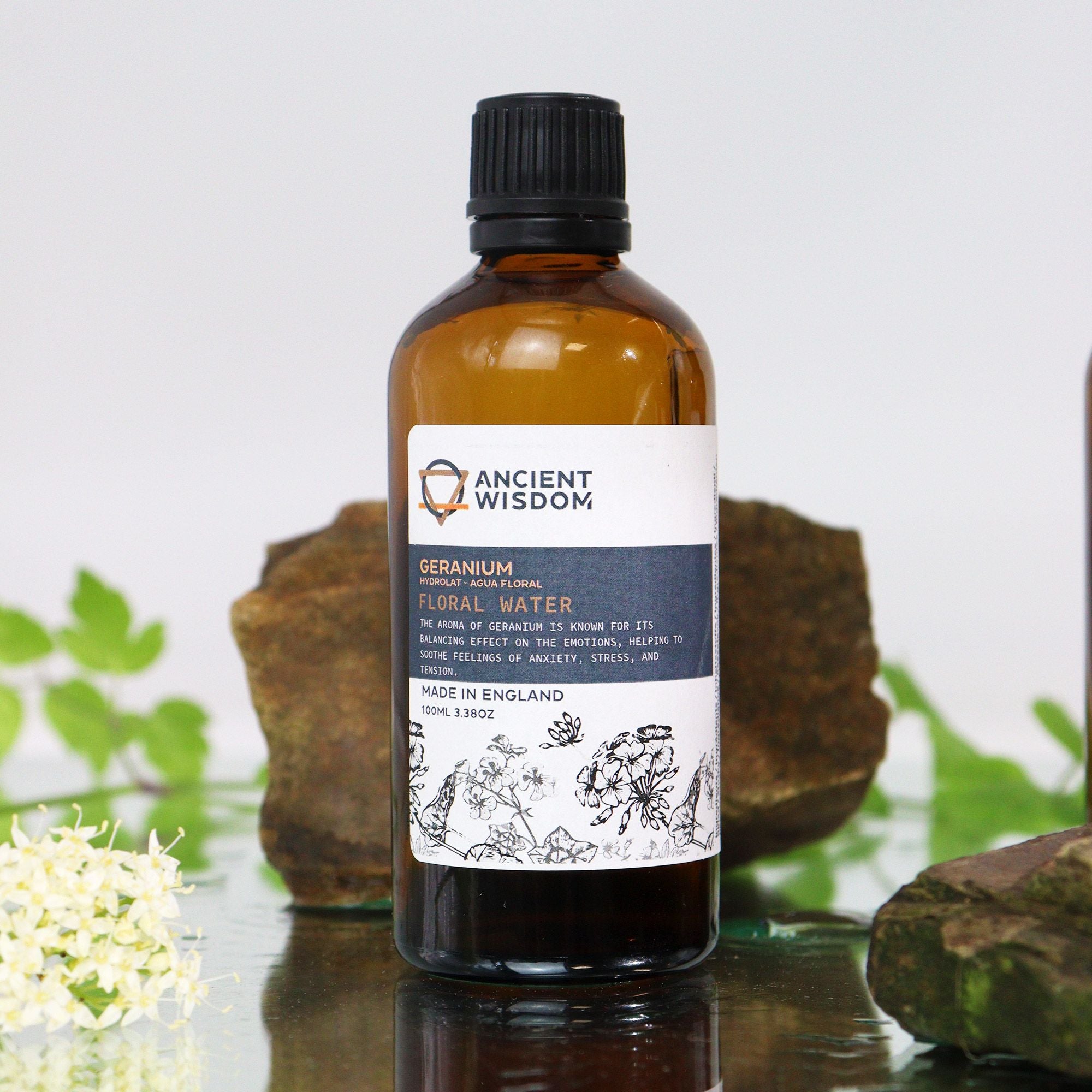 Geranium Hydrolat 100ml – Floral Water – floral water, alternate product view 2