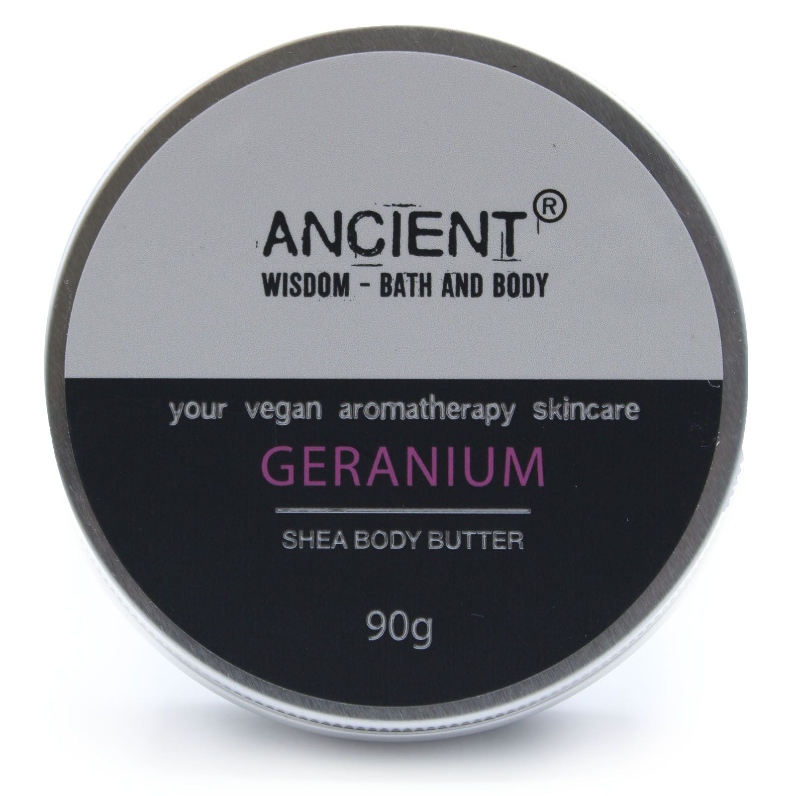 Aromatherapy Shea Body Butter 90g – Geranium – body butter, alternate product view 3