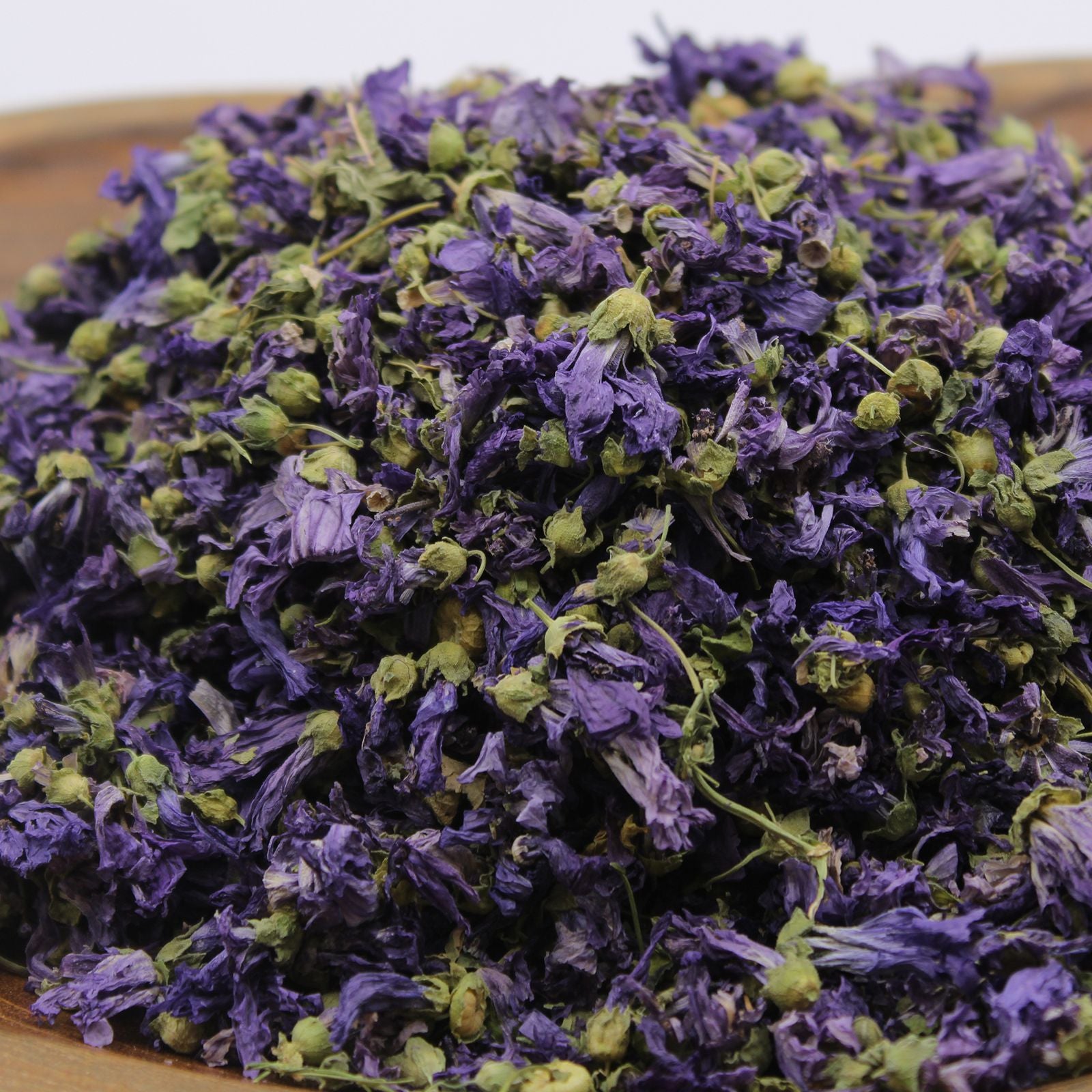 Mallow Flowers Whole Blue (0.5kg) – Dried Flowers – blue dried flowers, alternate product view 3