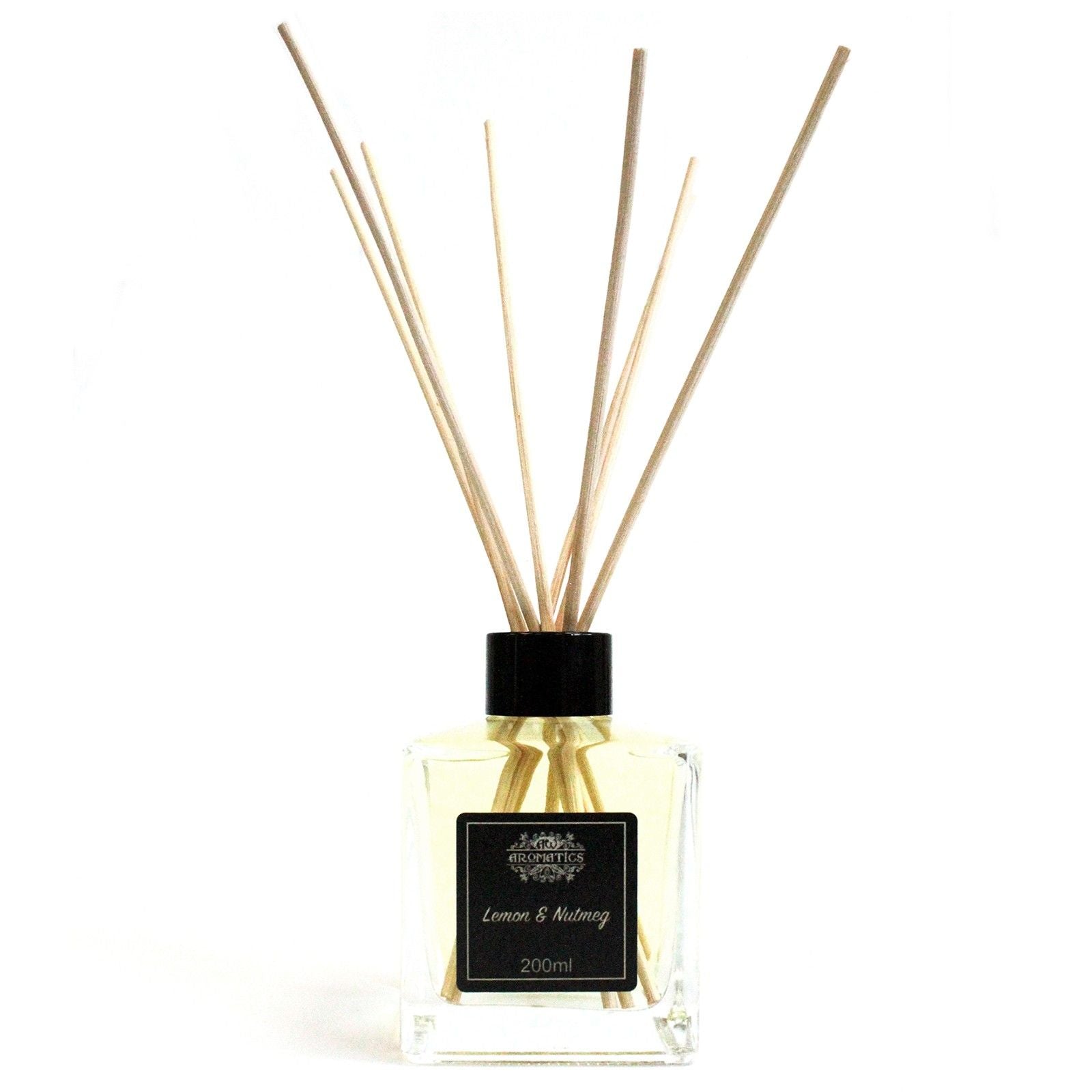 200ml Lemon & Nutmeg Essential Oil Reed Diffuser – reed diffuser, alternate product view 4