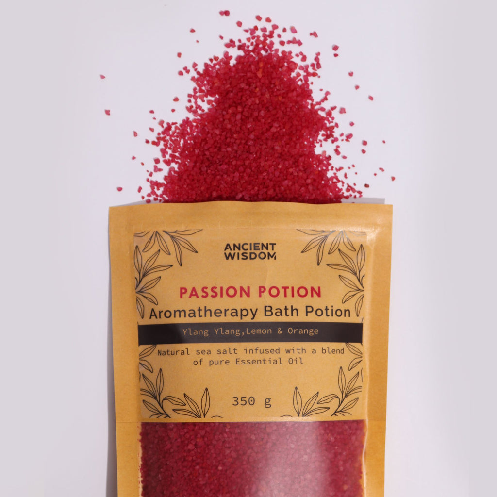 Aromatherapy Bath Potion in Kraft Bag 350g – Passion – Bath Salts – bath salts, alternate product view 3