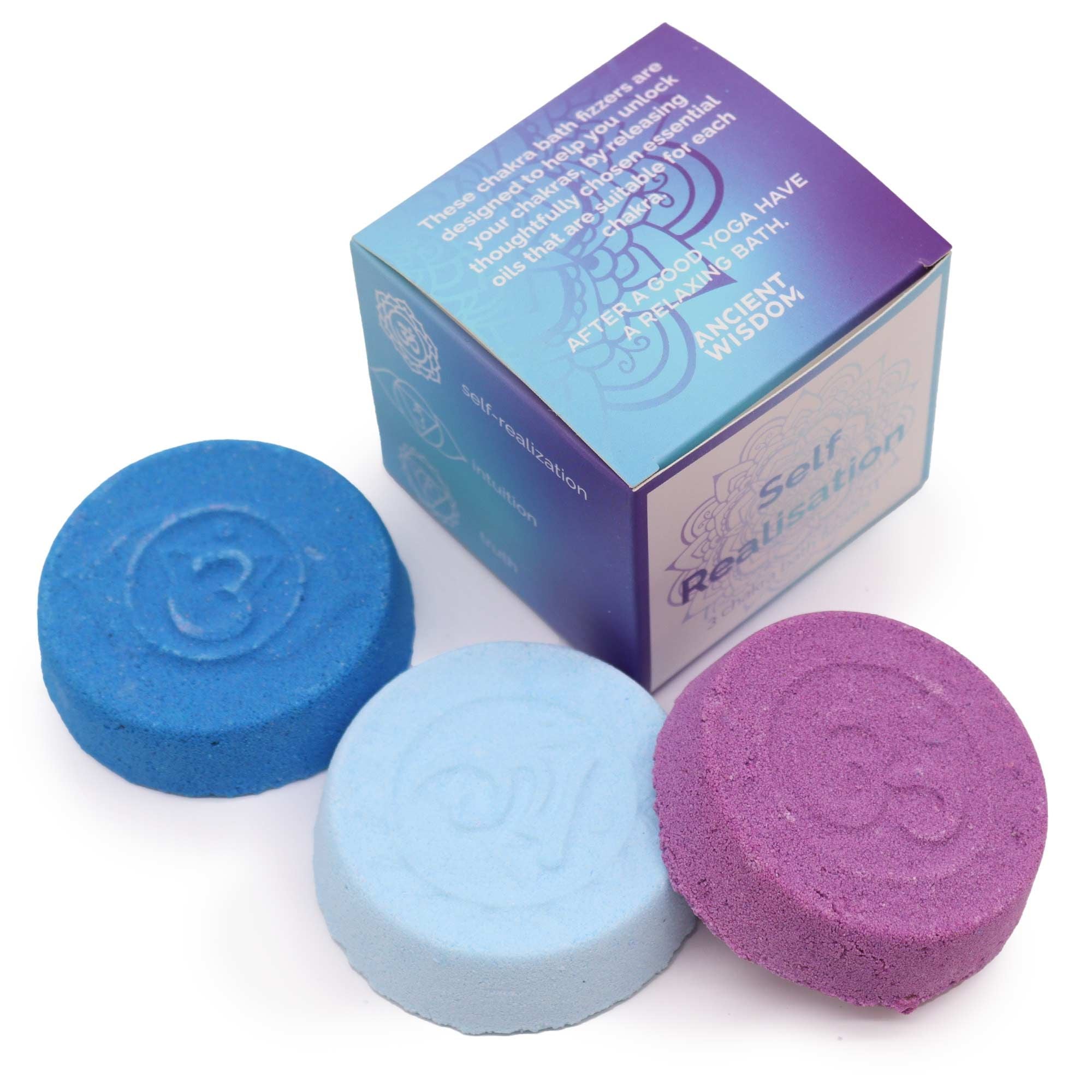 Chakra Bath Fizz – Small box – Self Realisation – Bath Bomb – bath bomb, alternate product view 2