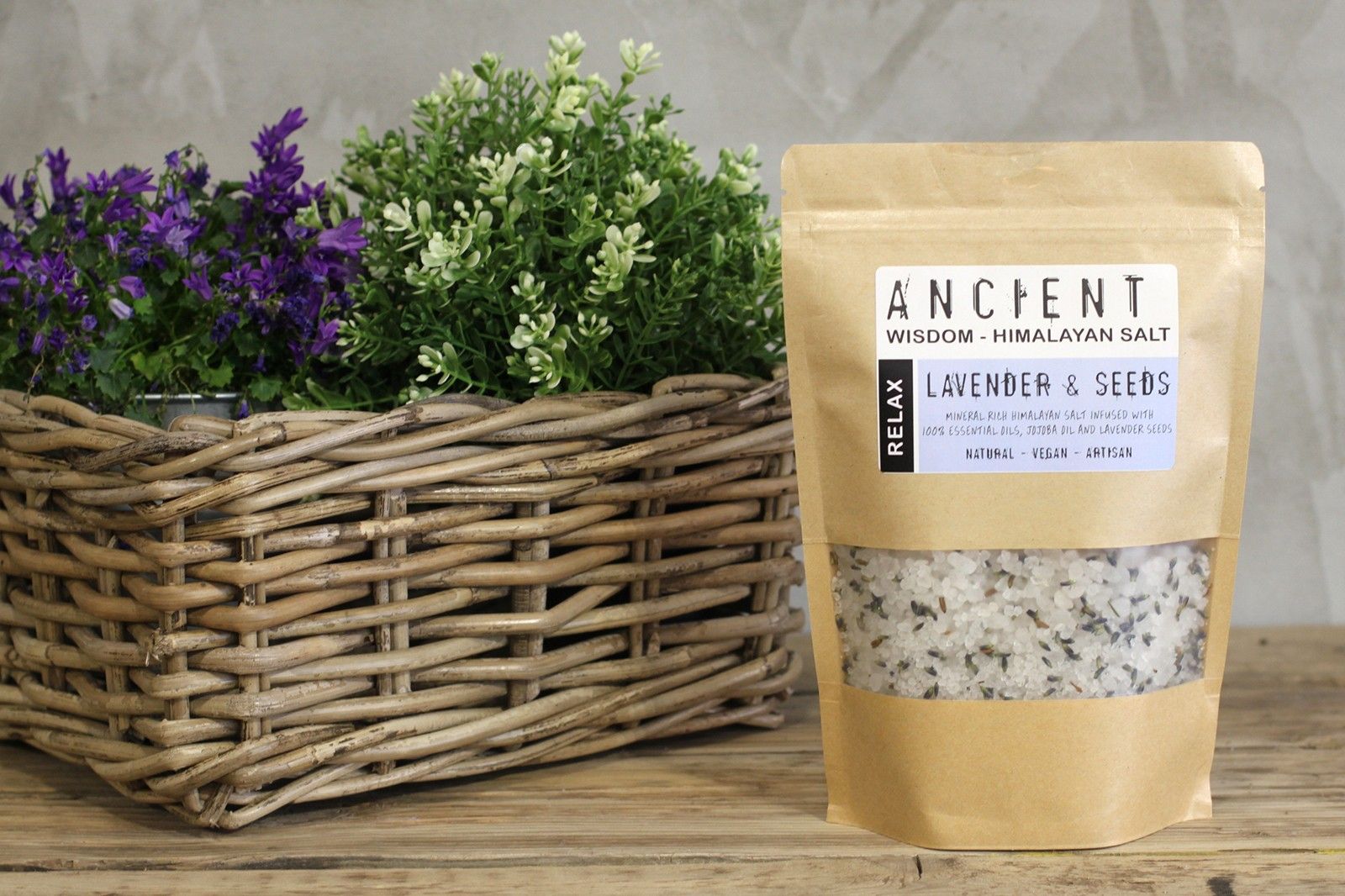 Himalayan Bath Salt Blend 500g – Relax – Bath Salts – bath salts, alternate product view 4