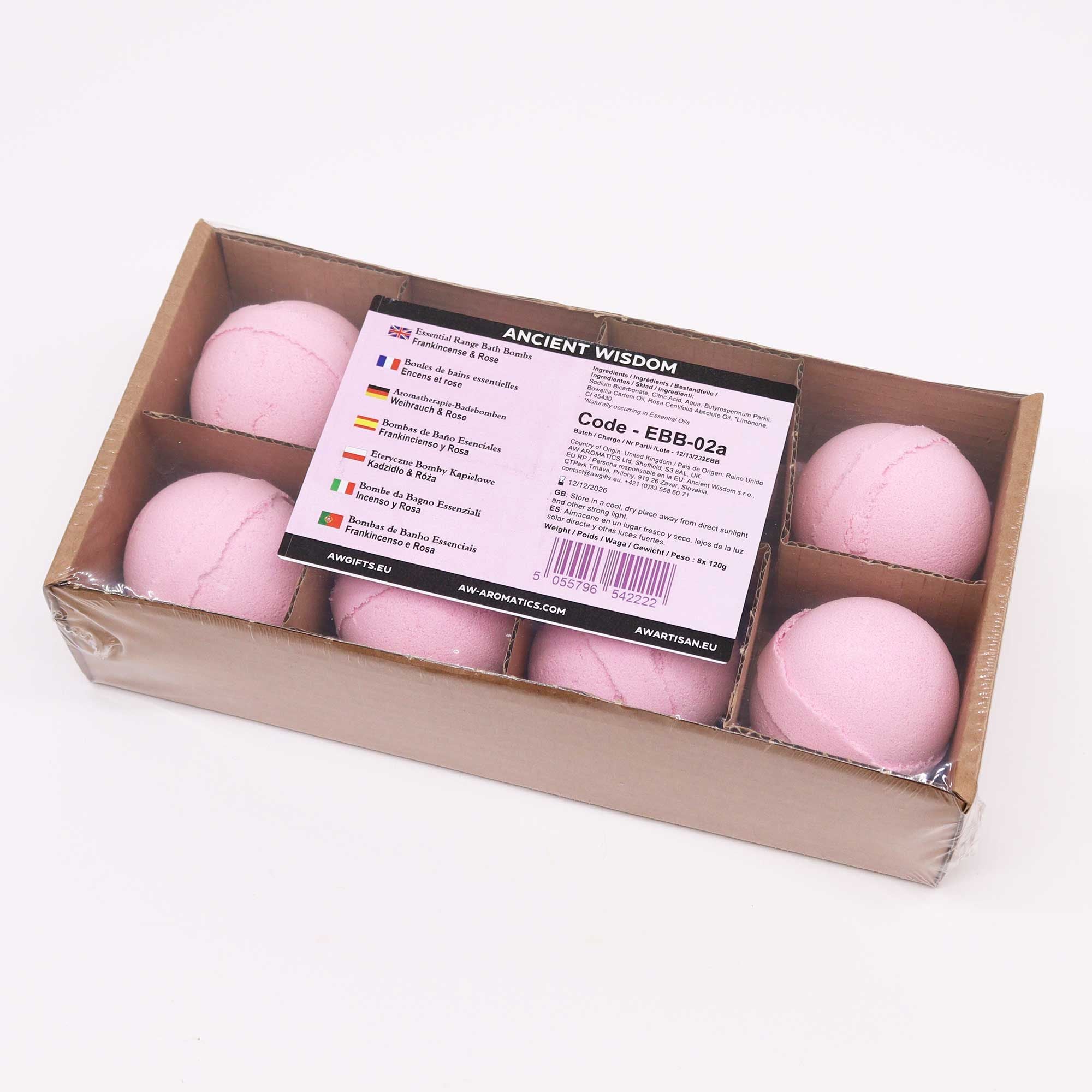 Essential Oil Bath Bomb – Frankincense & Rose – bath bomb, alternate product view 2